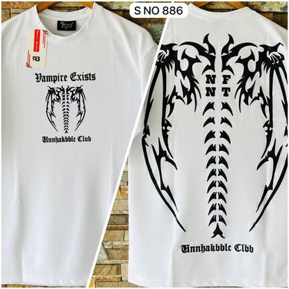 Down shoulder NF NT Printed Tshirt