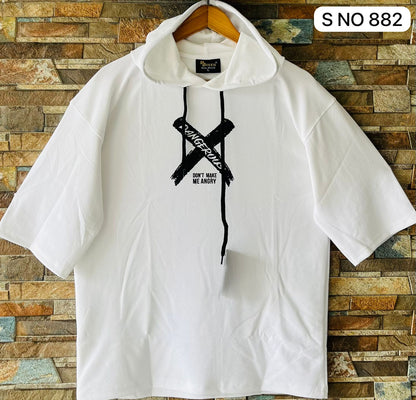 Dangerous Drop shoulder Hoodie T-shirt..