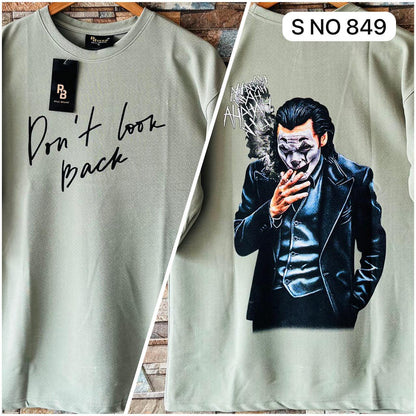 Don't look back drop shoulder T-shirt..