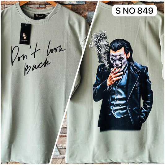 Don't look back drop shoulder T-shirt..