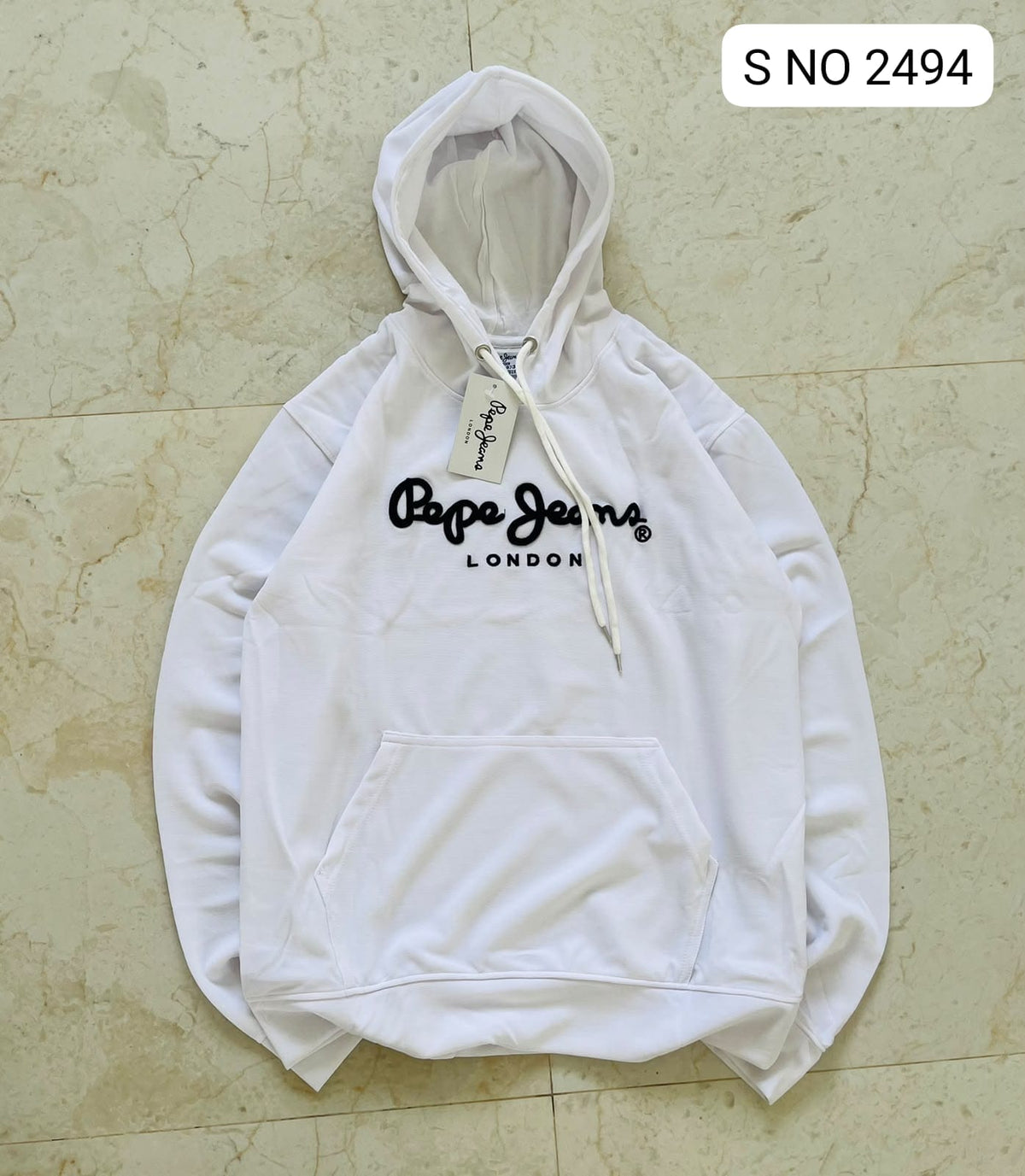 SN 2494 hoodie in white