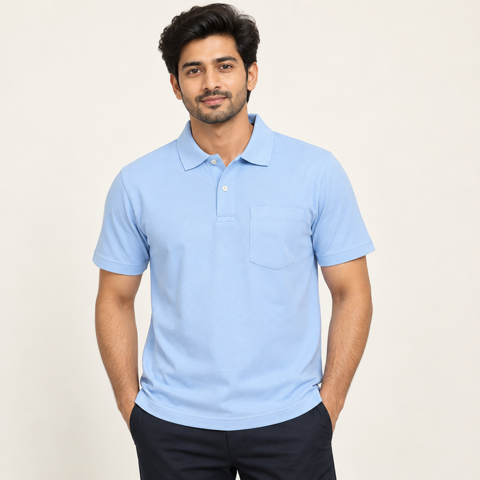 Polo T-Shirt - Light Blue