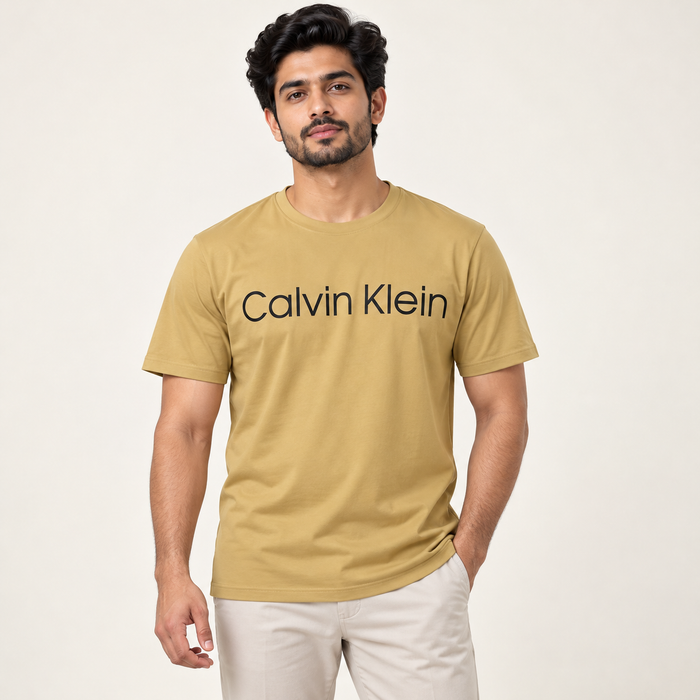 Graphic Round Neck T-Shirt - Sandal