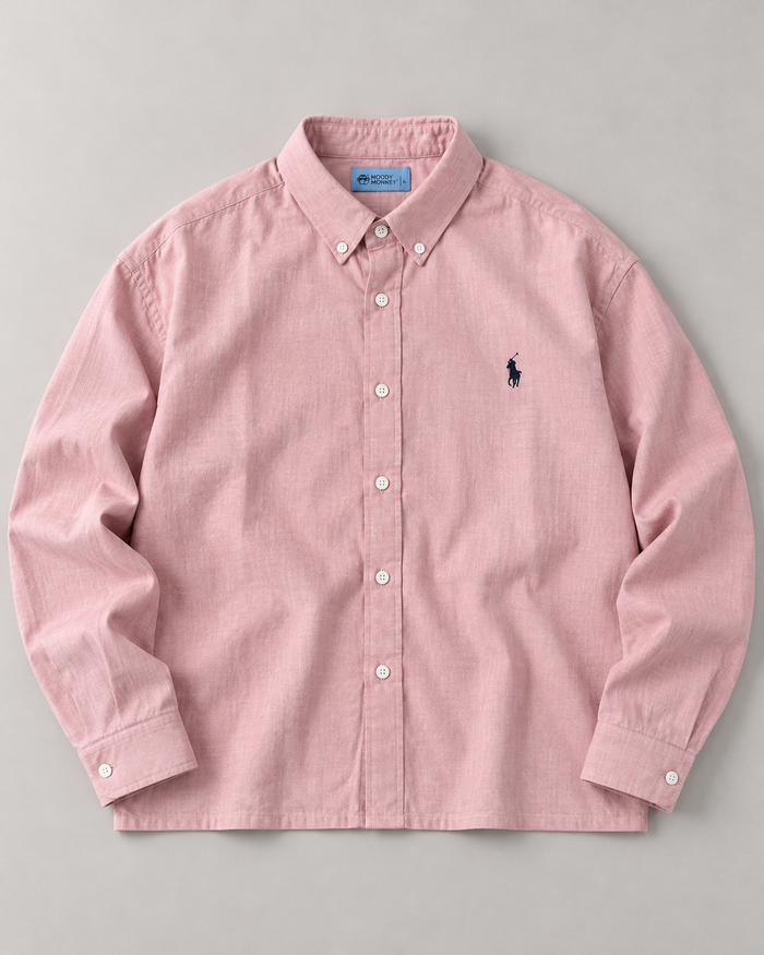 Lyocell Linen Boxy Shirt — Blush Pink
