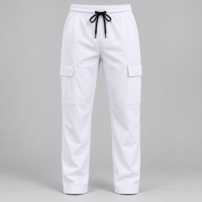 Cargo Pants - Open Hem - White