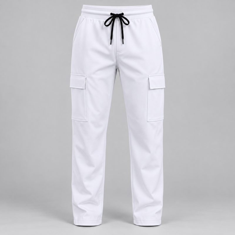 Cargo Pants - Open Hem - White