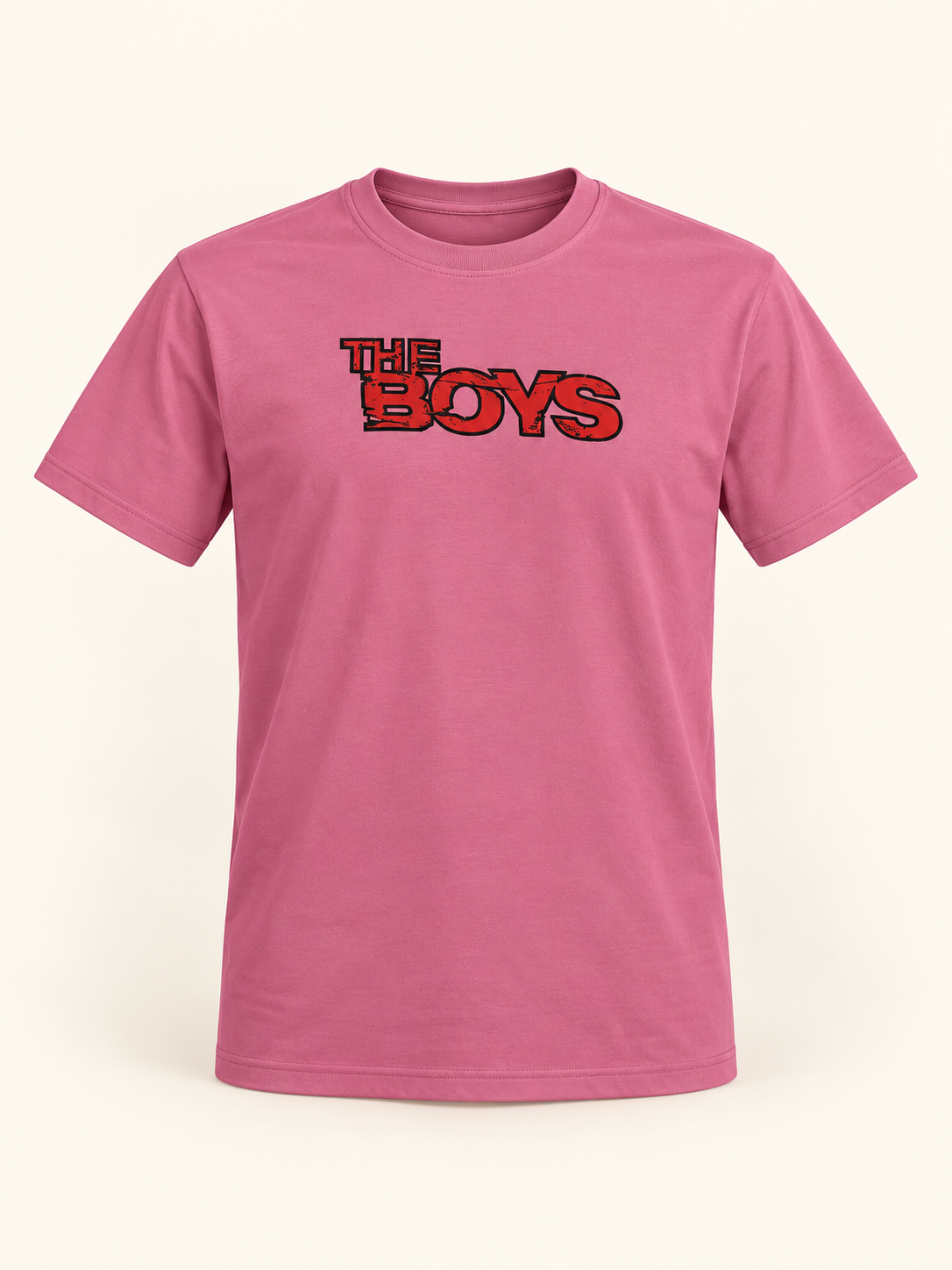 The Boys Graphic T-Shirt - Dusty Rose, full front product view.
