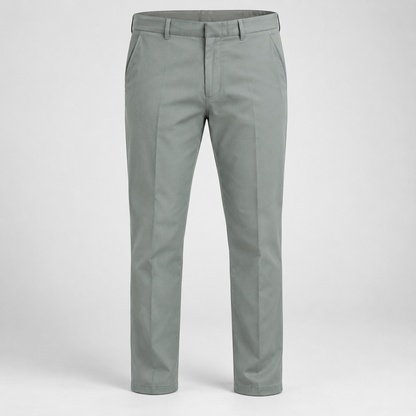 Plain Front Trousers - Sage Green — product front
