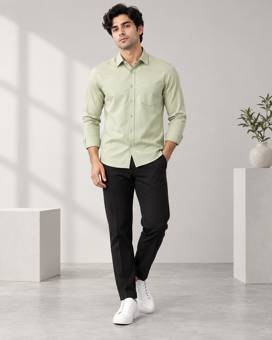 Pista men's premium formal shirt with chest pocket