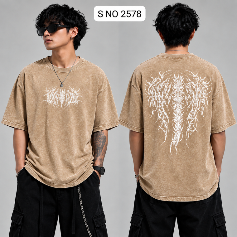 Back Born Oversized T-Shirt - Sand