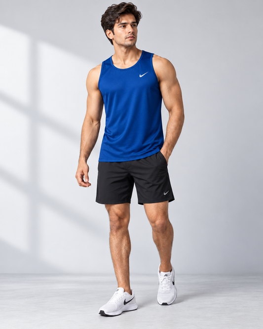 Royal Blue sleeveless sports tank