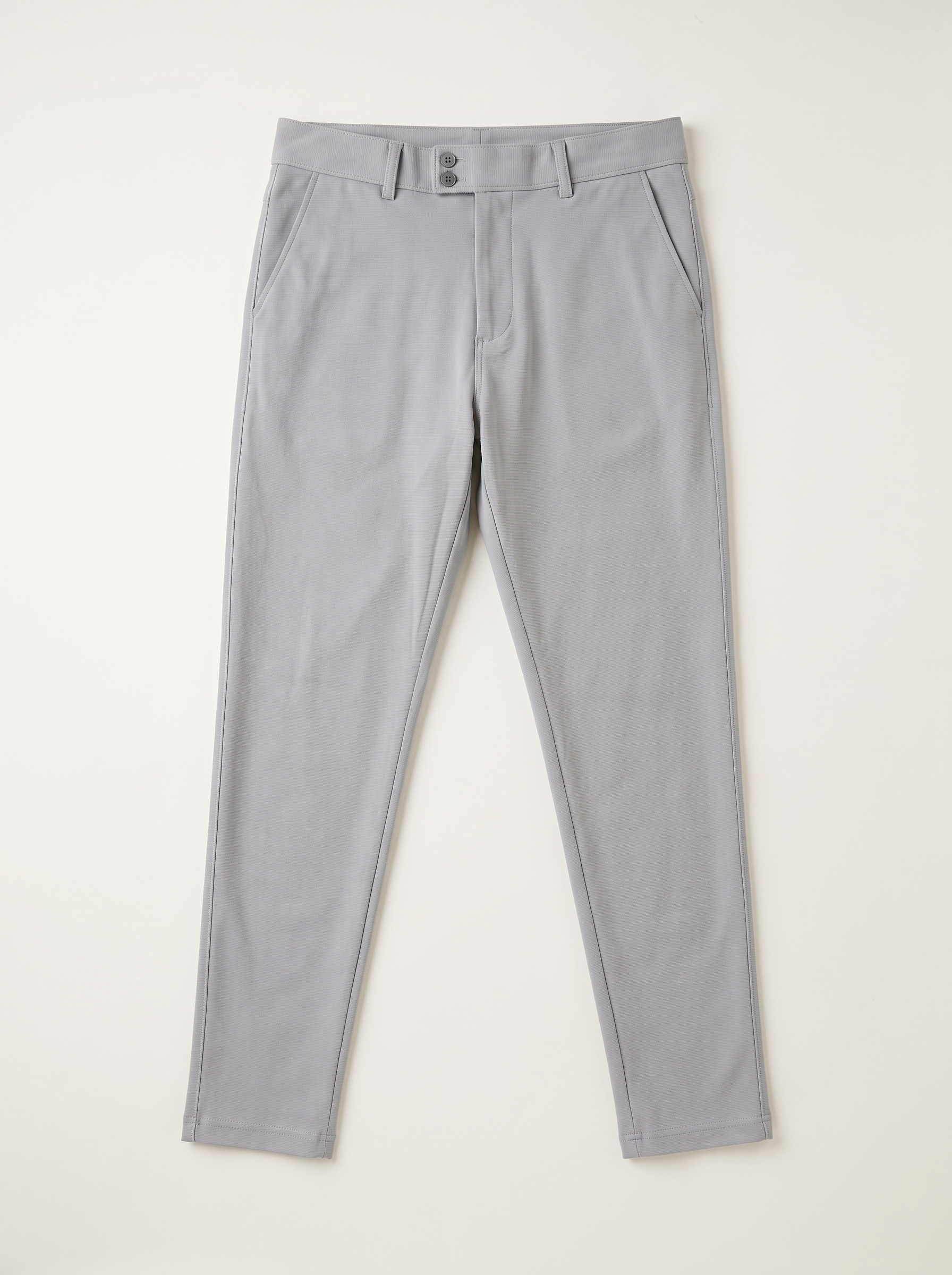 Ash double button ankle fit pant full view