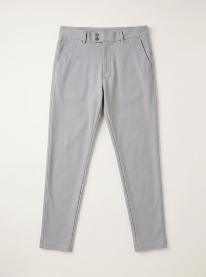 Ash double button ankle fit pant full view