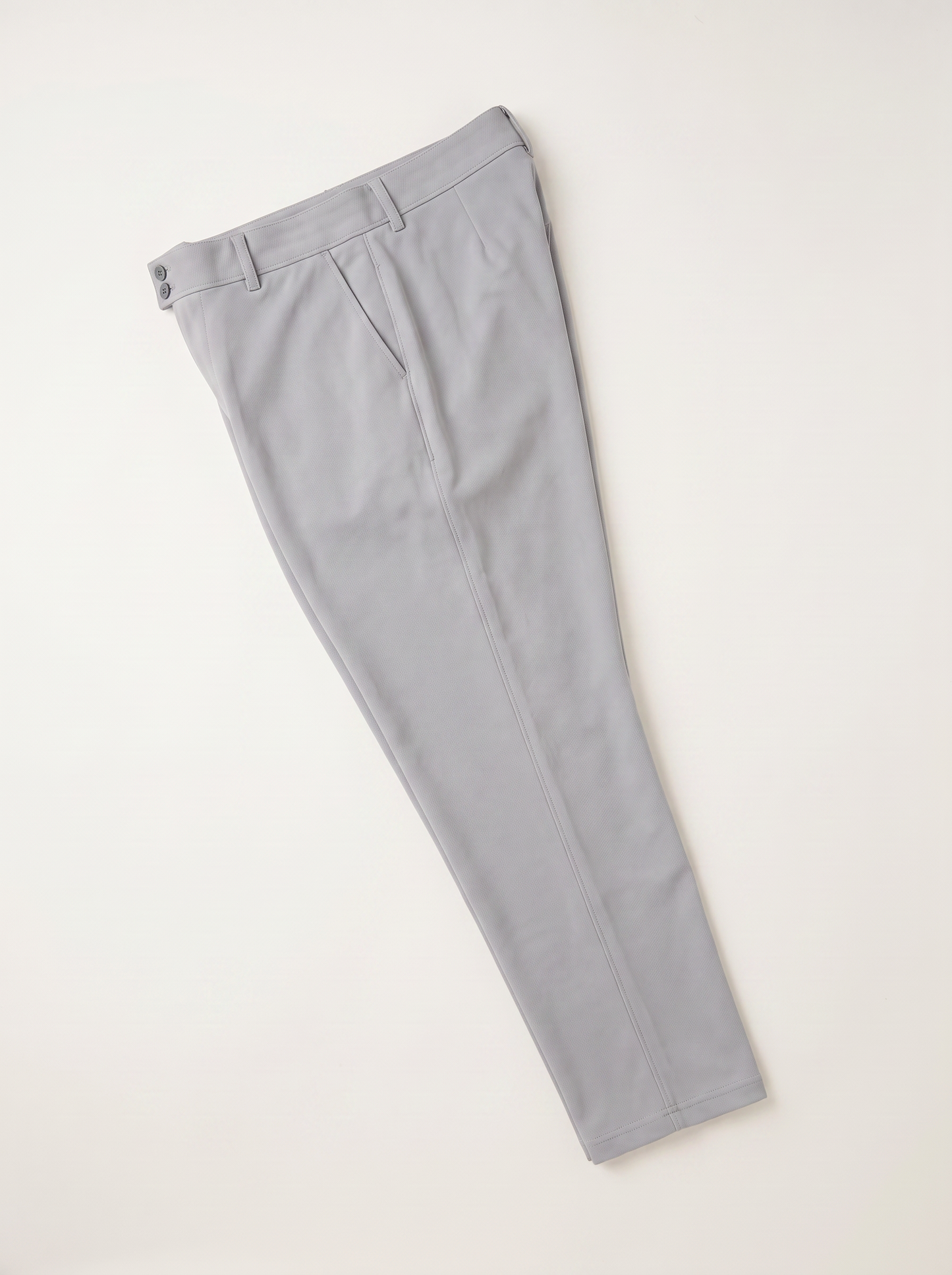 Ash double button ankle fit pant angled view