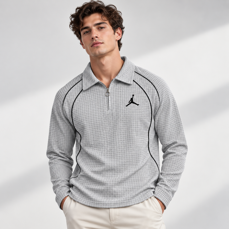 Piping Full Sleeve - Light Grey