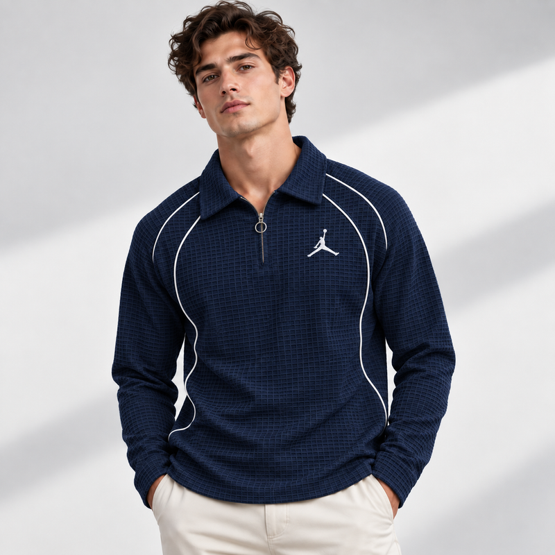 Piping Full Sleeve - Navy