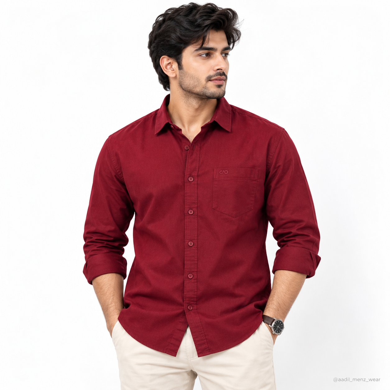 Korean Linen Shirt - Terracotta