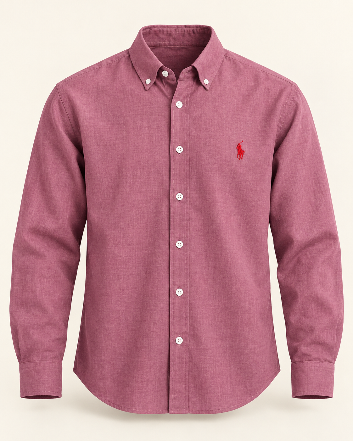 lyocell linen boxy shirt in Dusty Rose, product view