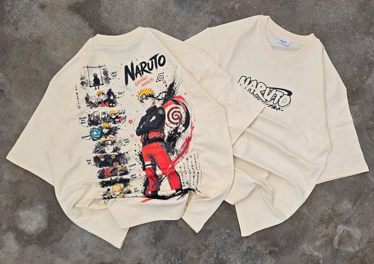 Premium Graphic 240 GSM T-Shirt — Cream