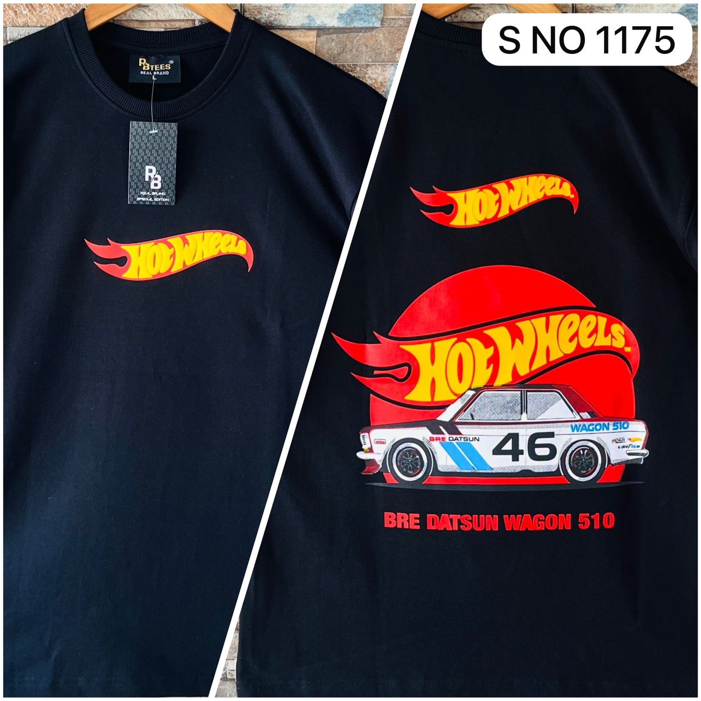 Down shoulder Hot Wheels Printed Tshirt...