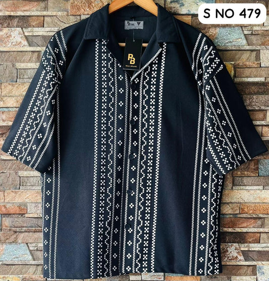 Down shoulder printed Shirt...