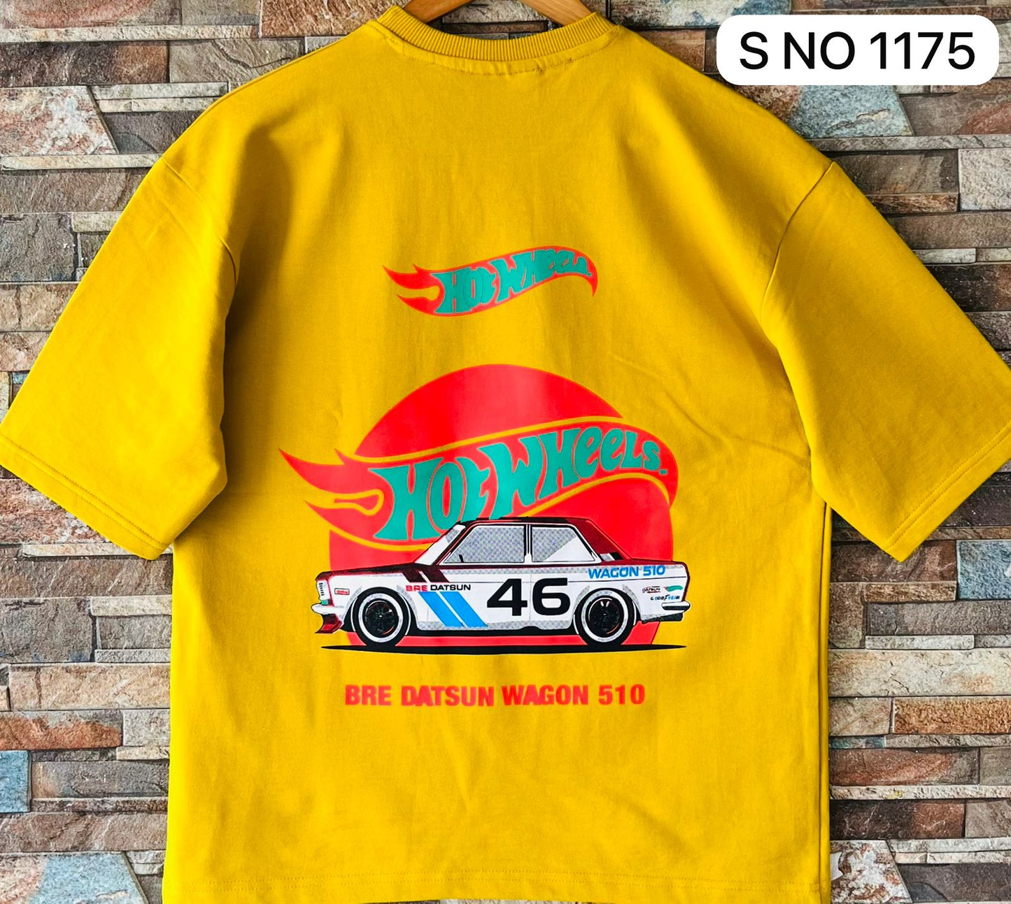 Down shoulder Hot Wheels Printed Tshirt