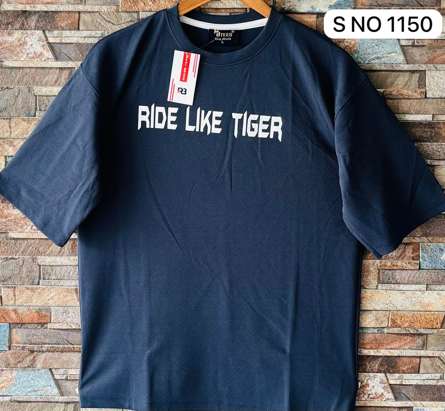 Down shoulder Ride Like Tiger Tshirt...