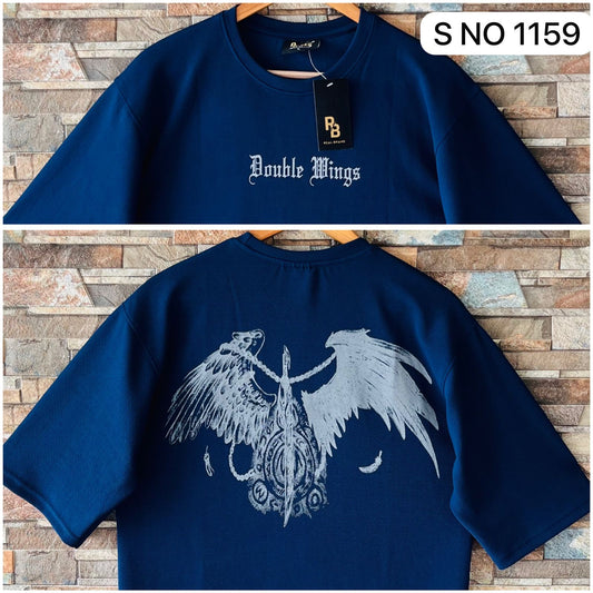 Down shoulder printed Tshirt...