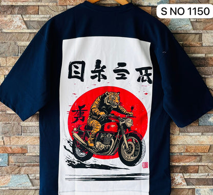 Down shoulder Ride Like Tiger Tshirt..