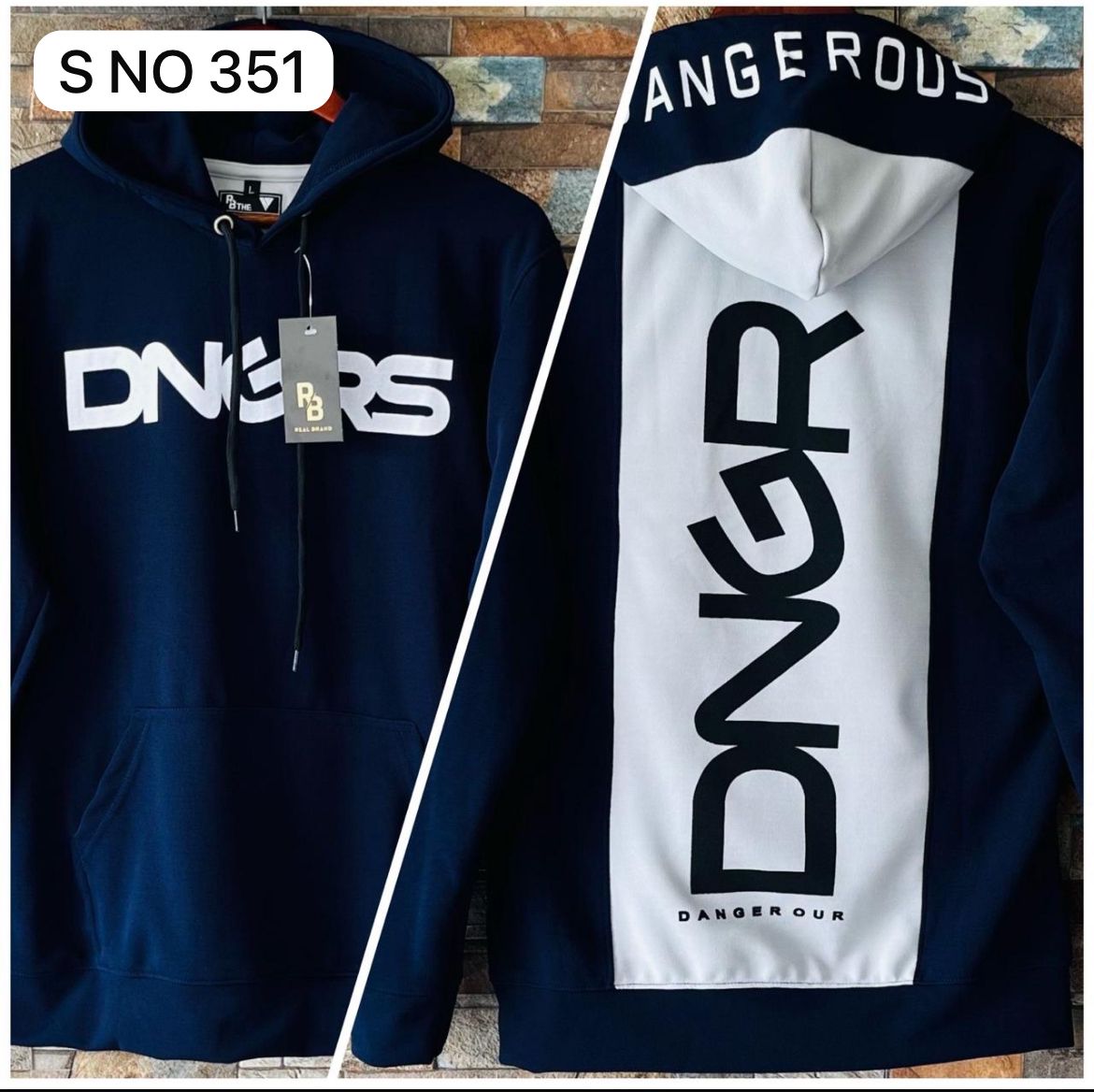 Hoodie Danger Full hand import fabric..