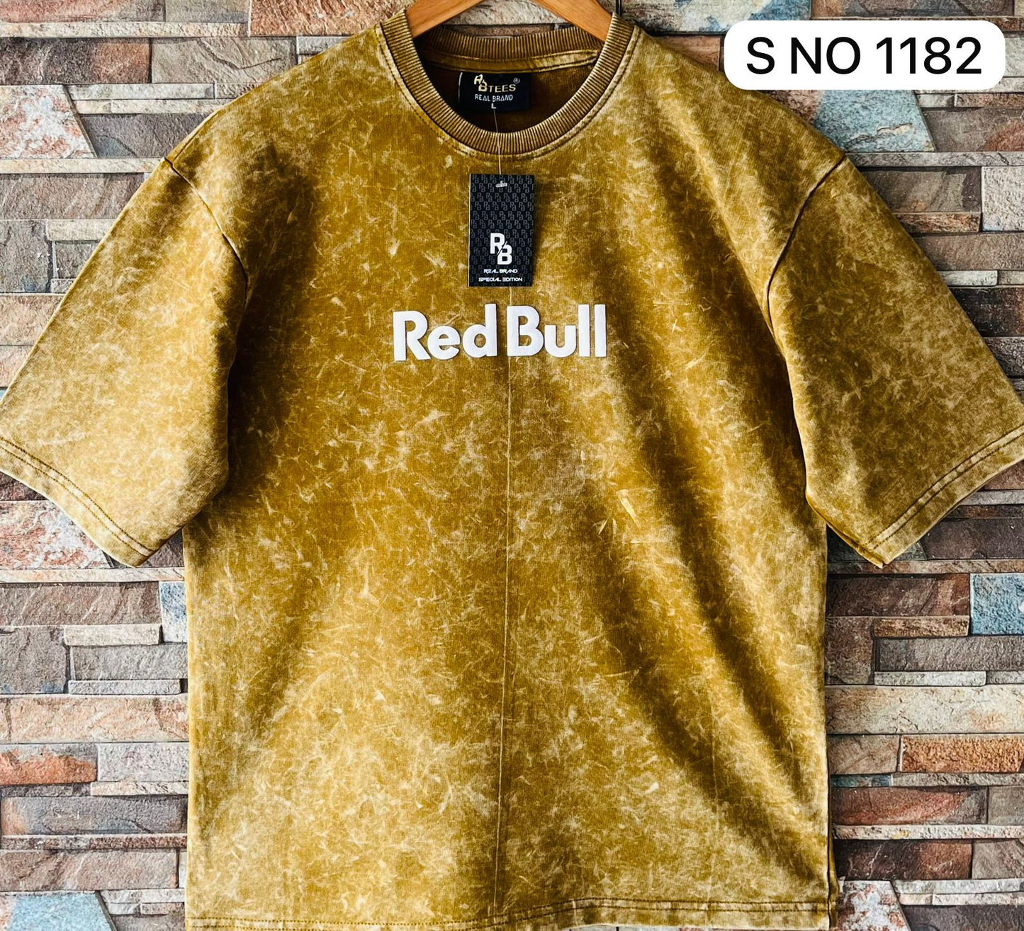 COTTON DOWN SHOULDER RED BULL TSHIRT...