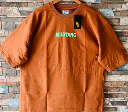 COTTON DOWN SHOULDER PRINT TSHIRT...