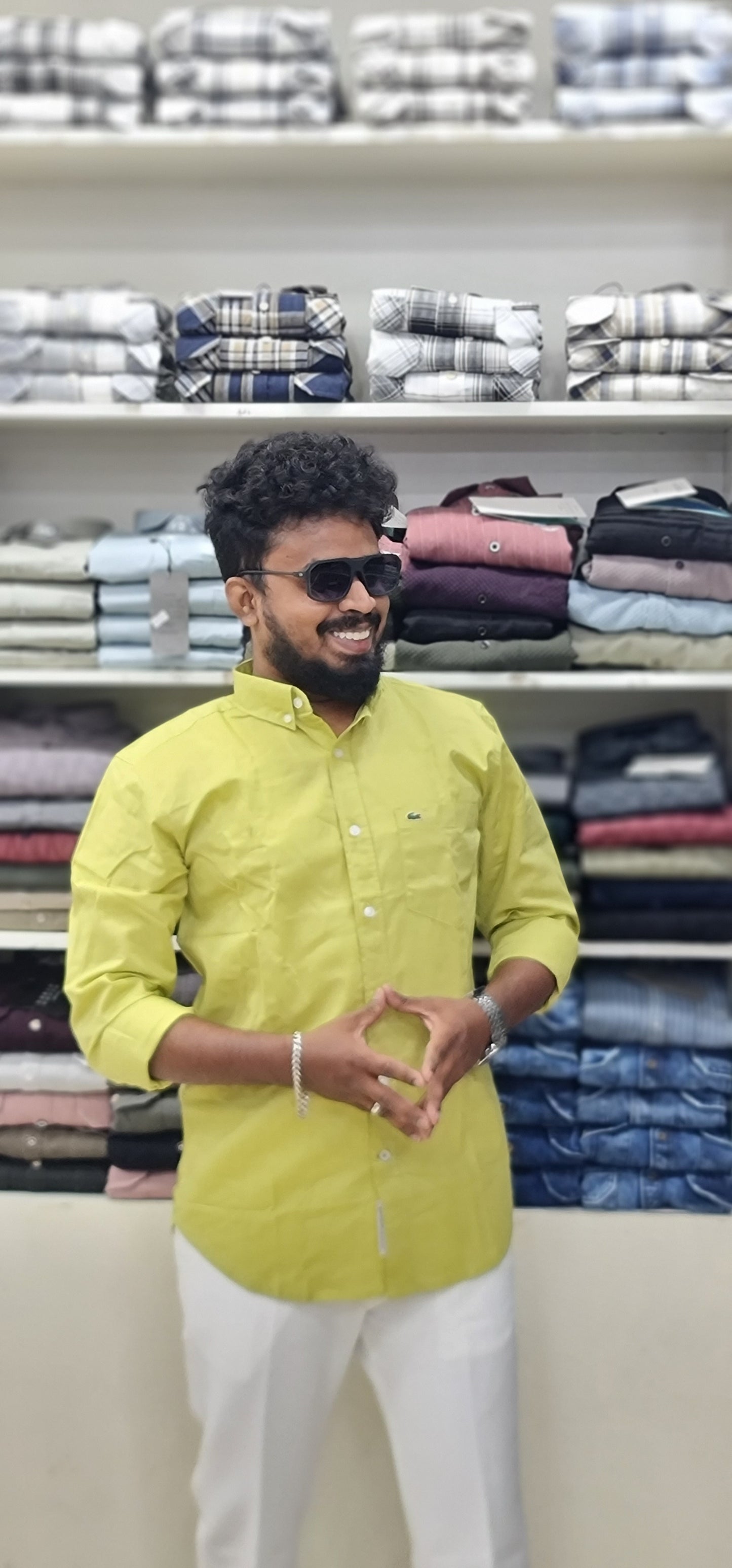 LACOSTE BRANDED FULL HAND SHIRT...