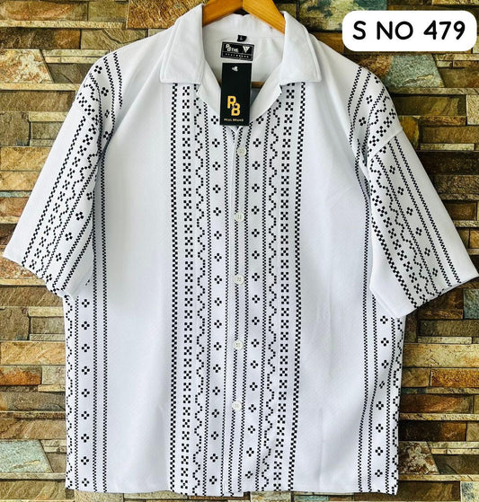 Down shoulder printed Shirt..