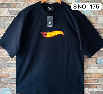 Down shoulder Hot Wheels Printed Tshirt...