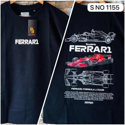 COTTON DOWN SHOULDER PRINT TSHIRT...