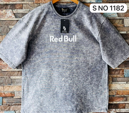 COTTON DOWN SHOULDER RED BULL TSHIRT...
