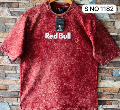 COTTON DOWN SHOULDER RED BULL TSHIRT...