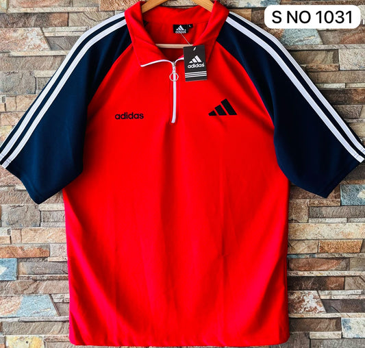 Down shoulder polo Neck Tshirt..