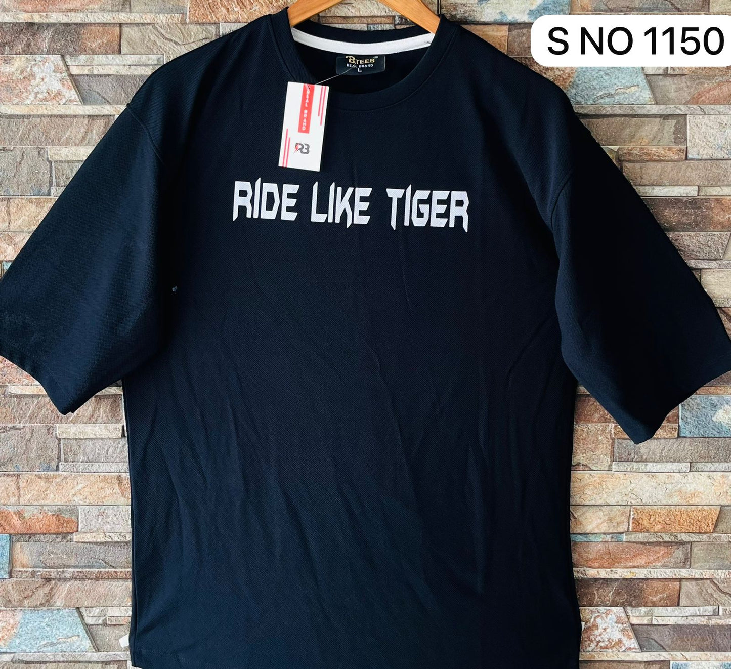 Down shoulder Ride Like Tiger Tshirt..