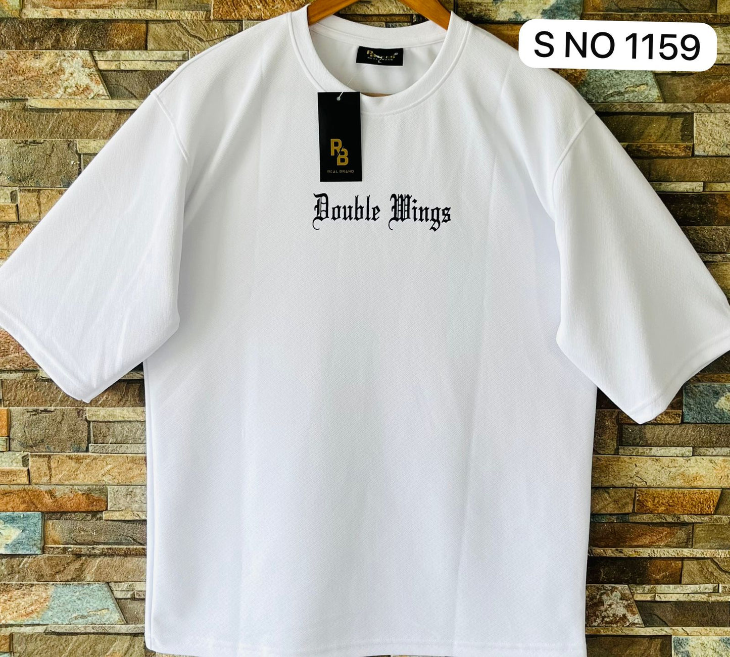 Down shoulder printed Tshirt ..