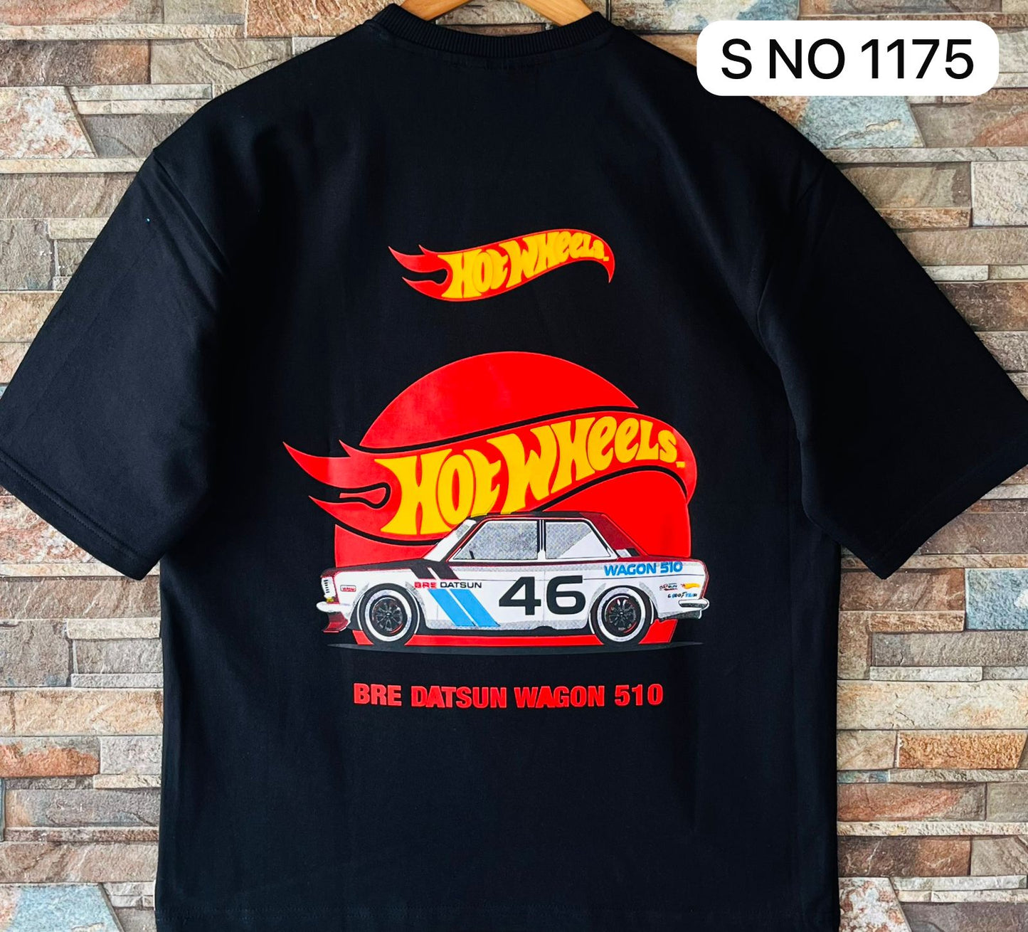 Down shoulder Hot Wheels Printed Tshirt...