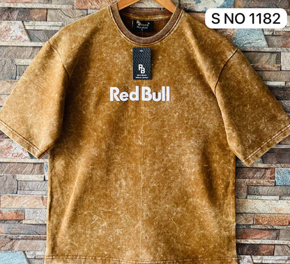 COTTON DOWN SHOULDER RED BULL TSHIRT...