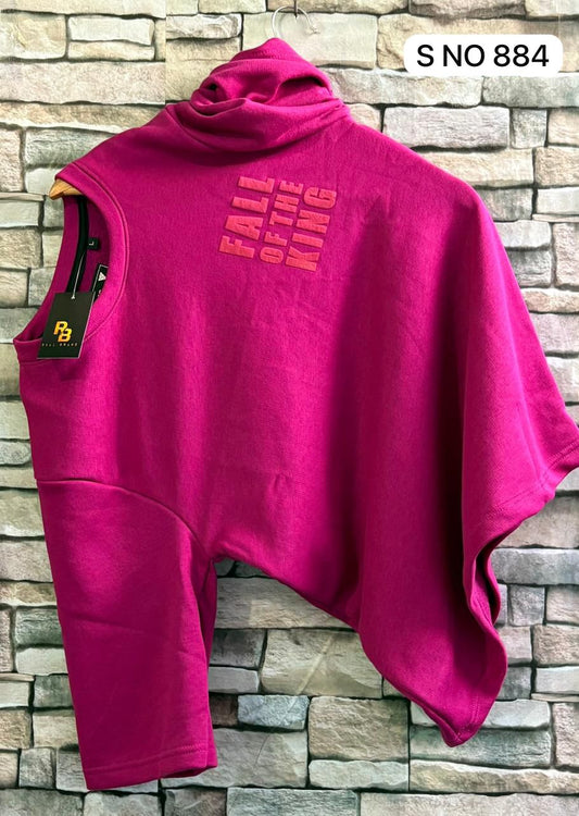 Down Shoulder Fail Of The King printed Tshirt