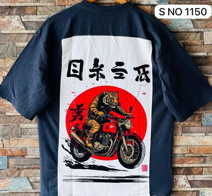 Down shoulder Ride Like Tiger Tshirt...