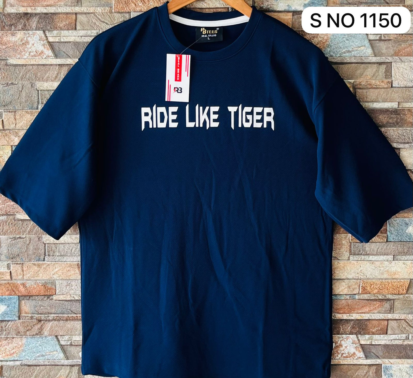 Down shoulder Ride Like Tiger Tshirt..