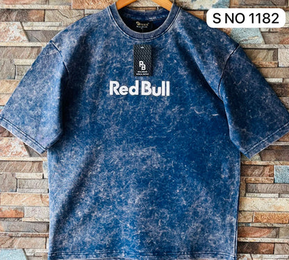 COTTON DOWN SHOULDER RED BULL TSHIRT...
