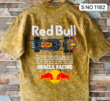 COTTON DOWN SHOULDER RED BULL TSHIRT...