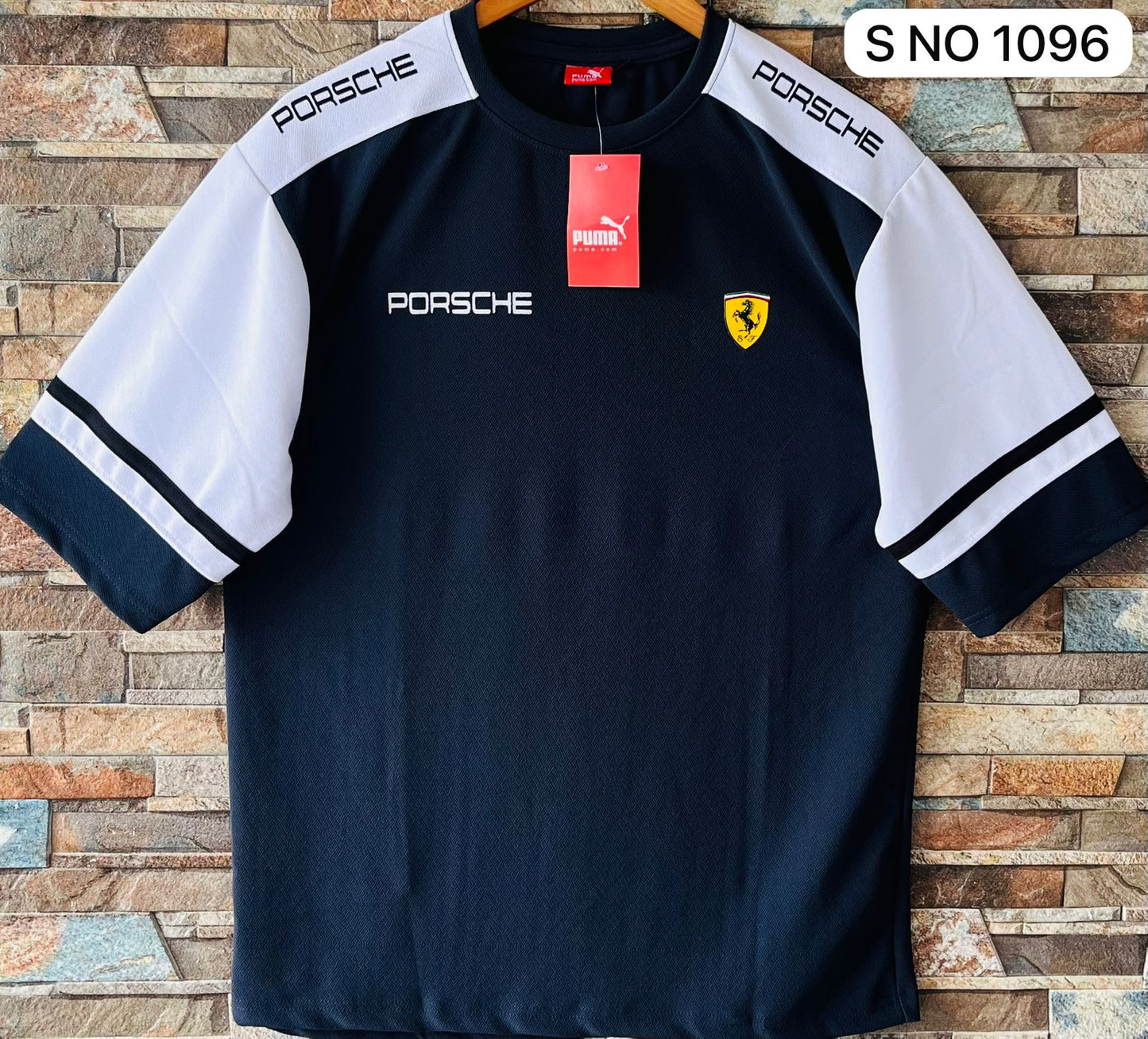 Down shoulder PORSCHE printed Tshirt...