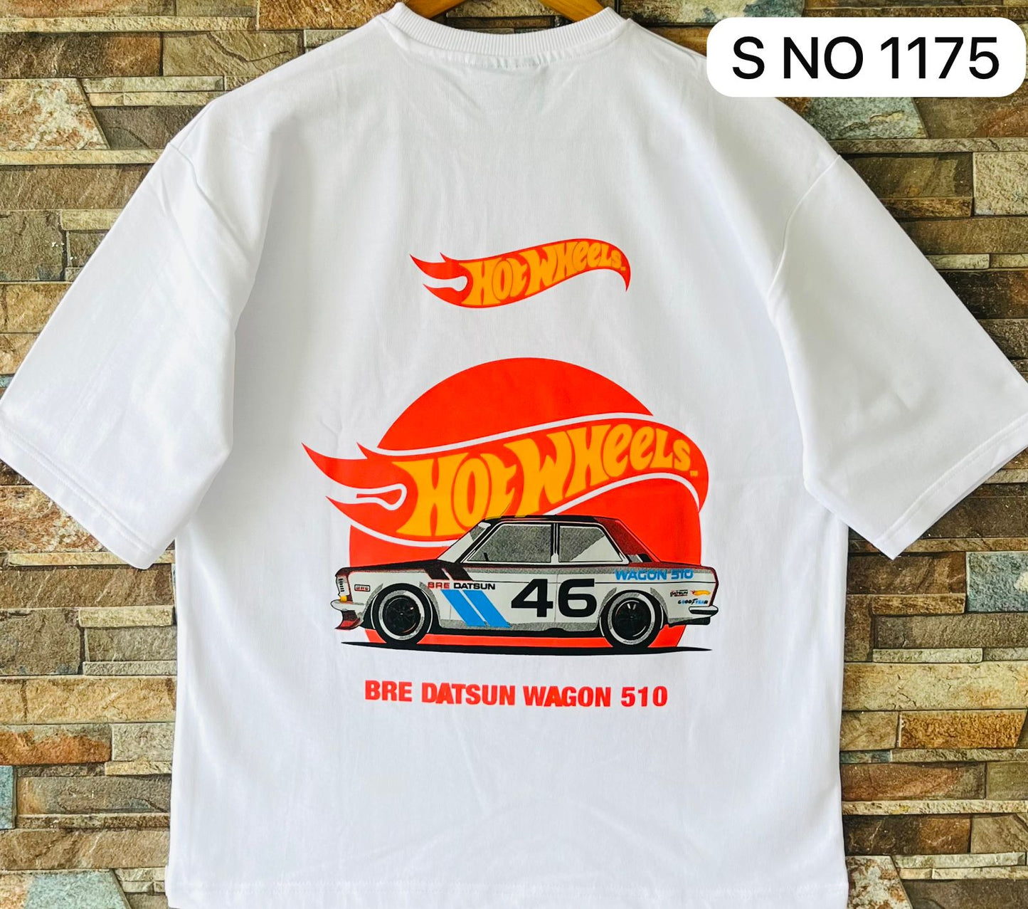 Down shoulder Hot Wheels Printed Tshirt